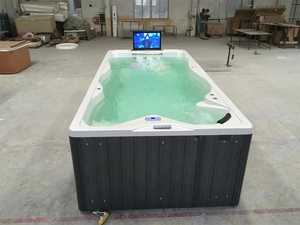 Large Freestanding <strong>Swimming</strong> Swim Spa <strong>Pool</strong> Outdoor Acrylic With <strong>Music</strong>