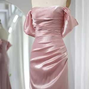 Robe en Satin Élégante pour Femme, Robe de Soirée, Robe de Demoiselle d'Honneur, Robe Longue Maxi de Soirée Élégante pour Invitée de Mariage - Product Image 2