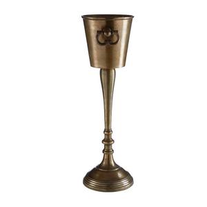 New Freestanding Bronze Stainless Steel Wine Cooler Metal Ice <b>Bucket</b> & <b>Stand</b> for <b>Champagne</b> Drinks at Home Restaurant Party Bar - Product Image 4