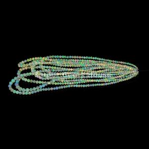 Hot Selling Natural Ethiopian Opal Smooth Round Multi Fire White Opal Beads for Jewelry Making for Necklaces and <b>Bracelets</b> - Product Image 4