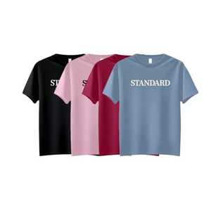 Camiseta de algodón de talla grande 100% para hombre de alta calidad, telas de alta calidad, contrataciones personalizadas, camisetas informales para hombre - Product Image 2