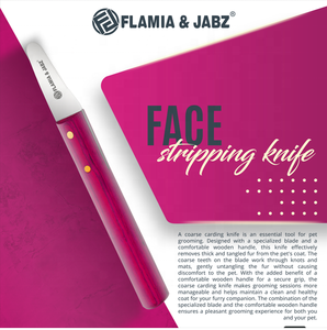 Couteau de toilettage pour animaux de compagnie en acier inoxydable et bois, écologique, pour Terrier - Product Image 6