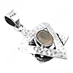 Pendentif en argent 925 tendance pour femmes, pierre précieuse, rhodié, or blanc, or rose 18 carats, chaînes avec diamant, perle - Port quotidien, cadeau - Product Image 1