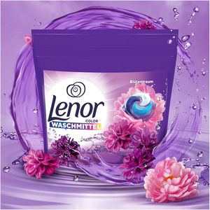 Lessives en capsules Lenor, 100 lavages, Parfum Fleur de Rêve, Détergent Couleurs, Fraîcheur longue durée et élimination des odeurs en lavage à froid - Product Image 2