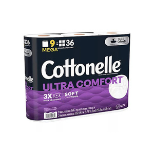 Yüksek kaliteli Cottonelle Ultra konfor 24 aile Mega rulo son varış stok ile temizlik dalgaların dokular tuvalet kağıdı - Product Image 6