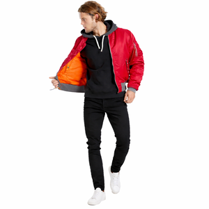 Chaqueta Bomber Cortavientos Ligera Personalizada para Hombre, 100% Poliéster, con Cierre, Chaqueta Casual para Hombre - Product Image 1