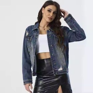 Veste bomber en denim en coton tricoté respirant pour homme de haute qualité et élégante - Product Image 6