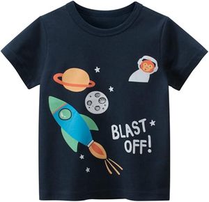 Usine directe garçon tricoté coton t-shirt personnalisé Applique Boutique vêtements été enfants garçon vêtements - Product Image 6