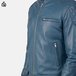 Venta caliente chaquetas de cuero de los hombres por encargo de calidad superior de cuello alto de calle más Popular chaqueta de cuero personalizada - Product Image 5