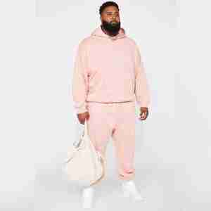 Conjunto de sudaderas con capucha de marca privada, ropa de 2 piezas para hombre, ropa de entrenamiento, chándal grueso de lujo de invierno de gran tamaño para correr para hombre - Product Image 3