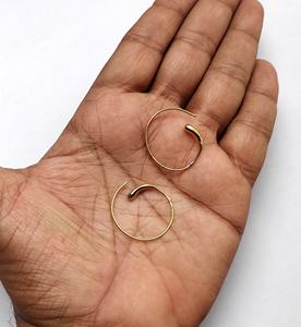 Pendientes en espiral de latón para mujer y Niña - Product Image 4