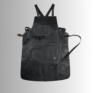 Luxury Genuine <b>Leather</b> Unisex <b>Apron</b> for BBQ Kitchen Carpentry Use with Customizable Color Logo & Size OEM/ODM Available - Product Image 4