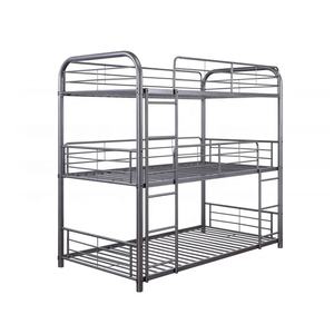 Yetişkinler için ağır Metal üçlü ranza çerçeve 3 Tier ranza için Hostel yurt daire - Product Image 1