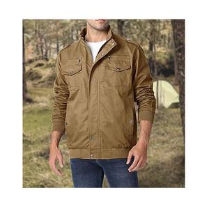 แจ็กเก็ตบอมเบอร์สำหรับผู้ชาย, แจ็กเก็ตมันหนาวน้ำหนักเบามีสไตล์เสื้อกันลมฤดูใบไม้ผลิฤดูใบไม้ร่วง - Product Image 3