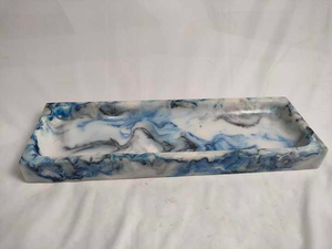 ถาดเสิร์ฟพร้อมพาร์ติชั่นถาดเสิร์ฟทำจากเรซินงานฝีมือโมรา - Product Image 4