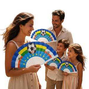 Abanicos de Tela y Plástico para Eventos/Fiestas, Edición Conmemorativa, Recuerdos Portátiles al por Mayor - Product Image 1