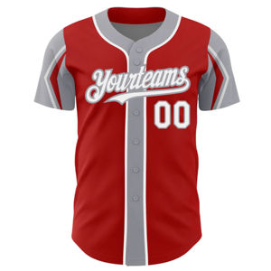Maillot de baseball de vêtements de sport personnalisés haute performance avec tissu évacuant l'humidité Impression de logo de numéro de joueur de nom d'équipe personnalisée - Product Image 4