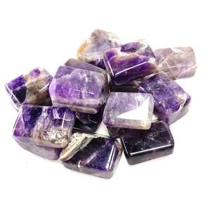 Vente en gros en vrac Agate Reiki Chakra Caillou Améthyste Naturelle Cristal Cube Coloré Gravé Pierre précieuse de Guérison Pierre dégringolée - Product Image 6
