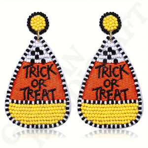 ต่างหูแบบห้อยประดับลูกปัดทำมือสำหรับผู้หญิงเครื่องประดับแฟชั่นสำหรับปาร์ตี้วันหยุดเกม - Product Image 1