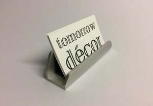 Support de carte en métal argenté pour bureau ou organisation de table Élégant et fonctionnel pour bureau ou publicité - Product Image 5