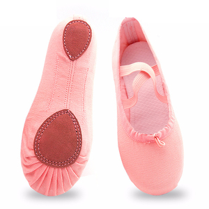 Chaussures de Ballet pour femmes, pantoufles de danse souples, chaussures en cuir véritable - Product Image 4