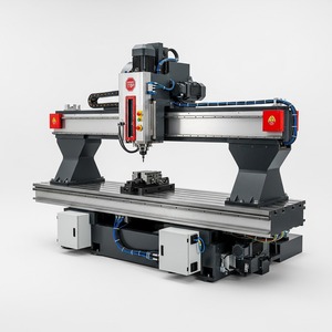 เครื่องกัดโครงแบบเดี่ยว BT50ขนาดใหญ่เครื่องกัดแบบสะพาน CNC งานโลหะความแม่นยำทางอุตสาหกรรมสำหรับงานหนัก - Product Image 2