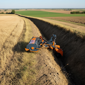 Desbrozadora de martillos italiana con caja de cambios, cortadora de borde desviada de 100 pulgadas para uso agrícola con componente central de caja de cambios - Product Image 6