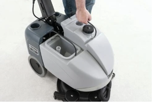 SC351 Walk Behind Floor <b>Scrubber</b>, 14", 2.5 Gallon, Battery, Pad Assists, Forward and Reverse, Disk, 3 Year Warranty - Product Image 3