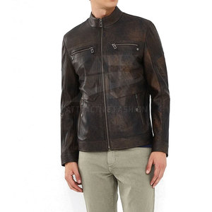 Modern Style <b>Men</b> Genuine <b>Leather</b> Winter <b>Jacket</b> With Stylish Look And Comfortable Feel Ideal For Everyday Fashion - Product Image 6