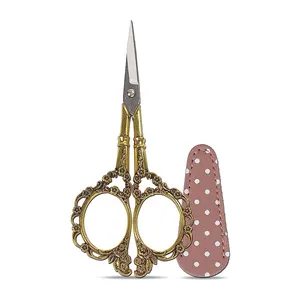 Hochwertige Abdeckung 4,5 Zoll Craft ing Sharp Scissors Edelstahl Schneider Nähen Schneider Schere Kleidung Schere Gold