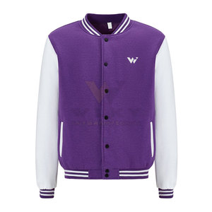 2023 เสื้อแจ็คเก็ตเล็ตเตอร์แมนลายโลโก้สวมถนนที่กําหนดเอง OEM เสื้อแจ็คเก็ตเล็ตเตอร์แมนคุณภาพสูง - Product Image 1