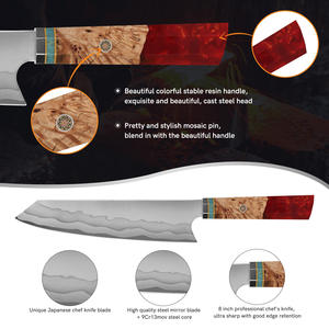 Cuchillos de Cocina al por Mayor Personalizados OEM ODM PRESTIGE BLADES, Estilo Moderno, Hoja de Acero de Damasco, Ambidiestros, Aptos para Lavavajillas - Product Image 2