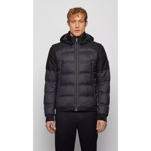 Men's Casual Thick Puffer <b>Jacket</b> Hooded Collar <b>Waterproof</b> Breathable Quick Dry Full Zipper <b>Winter</b> Plus Size Long Sleeves 100% - Product Image 1
