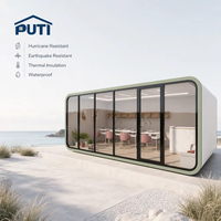 Cabane Grise Chaleureuse de 13 m² – Maison Préfabriquée pour Studio TikTok, Créateur de Contenu, Utilisation en Resort