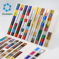 Feuille double couleur ABS de bonne qualité 0.6x1.2m pour la gravure laser et CNC