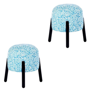 Modern Minimalist <b>Stool</b> and <b>Ottoman</b> with Soft Cushion for Living Room Home Furniture for Hotel Leisure Facilities Farmhouse - Product Image 5