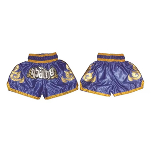 Pantalones cortos de satén Bordados y estampados personalizados de alta calidad OEM para adultos para boxeo MMA Muay Thai Fight Shorts THT WEARS para hombres - Product Image 2