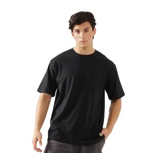 100% ผ้าคอตตอนคอมบ์สวมใส่สบายเสื้อยืดธรรมดาหรูหราทุกฤดูสำหรับผู้ชายเสื้อยืดโอเวอร์ไซส์ใหญ่พิเศษ - Product Image 3