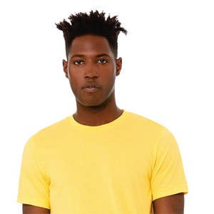 Airlume – T-Shirt à manches courtes 52% coton peigné et anneau, 48% Poly 32 simple 4.2 oz jaune foncé unisexe CVC - Product Image 4