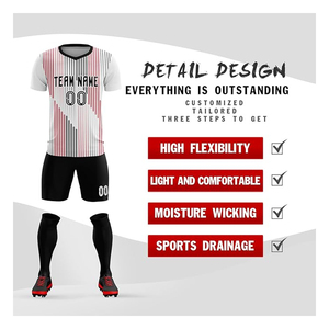 Maillot de football unisexe de haute qualité avec logo personnalisé, léger, à manches courtes, respirant, séchage rapide, prix de gros - Product Image 2