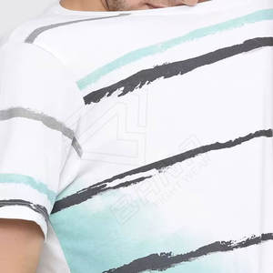 T-shirt de sport pour homme 100% coton de haute qualité en polyester respirant de grande taille col rond avec impression vierge personnalisée OEM Anti- - Product Image 6