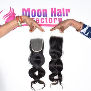 พร้อมจัดส่ง จัดส่งรวดเร็ว ผมแท้จากอินเดียแบบ Closure Bodywave เนื้อนุ่มลื่น ยาวเป็นธรรมชาติ ดูเป็นธรรมชาติ มีจำหน่ายเพื่อการส่งออก - Product Image 2
