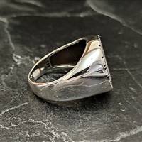 Bague pour homme en argent sterling 925, faite à la main, style steampunk, design géométrique mécanique, sans pierre, sans placage, cadeau idéal