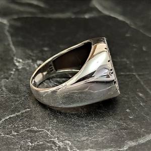 925 Sterling Silver Handmade Steampunk <b>for</b> Gear <b>Ring</b> <b>Mens</b> Fashion <b>Ring</b> with Mechanical Symbol and Geometry Engineers <b>Ring</b> - Product Image 5