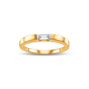 แหวนทองชุบ 18k แบบปรับได้สำหรับผู้หญิง รุ่น Facet Aura - Product Image 3