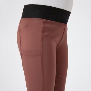 Riding Silicone Grip Soft Fabric <b>Leggings</b> Pull on Jodhpur High Performance Children <b>Equestrian</b> Clothing - Product Image 4