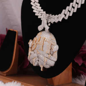 Moissanite Diamant B4T Personnalisé En Forme De Diamant Hip Hop Pendentif Chaîne En Argent Sterling 925 Personnalisé Plus Tard Pendentif Hip Hop Chaîne - Product Image 3