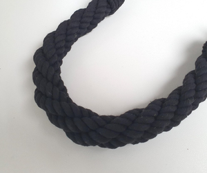 Atado de cortina de cuerda de algodón negro, decoración moderna y minimalista hecha a mano, corbatas de cortina de cuerda trenzada de arrecife, lazos de cordón de abrazo - Product Image 6