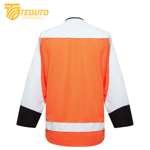 ชุดกีฬาฮ็อกกี้น้ำแข็ง100% โพลีเอสเตอร์น้ำหนักเบาออกแบบโลโก้และชื่อทีมได้ตามต้องการ - Product Image 6