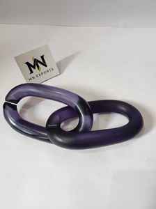 Customization Resin Wall Chain Links Modern Design Big Size Clear Colors Multi Colors Oval Shape-for Diwali <b>Gifts</b> - Product Image 3